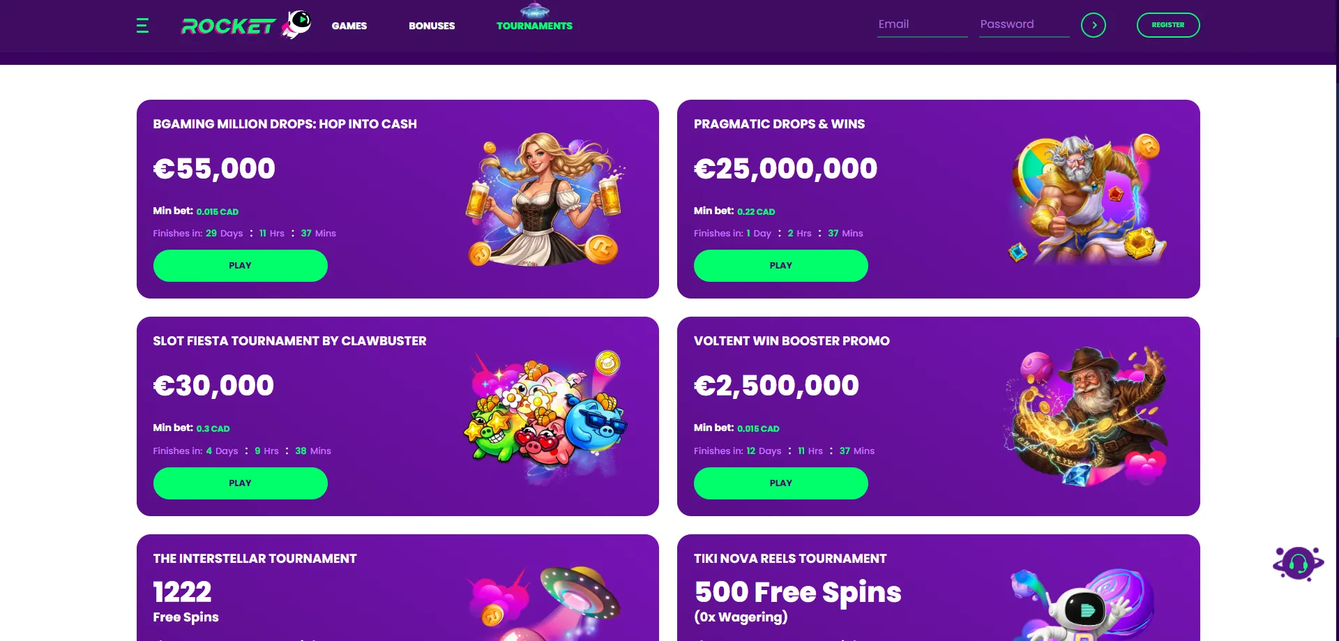 Casino Rocket welcome bonus and weekly promotions — claim free spins